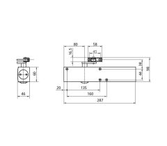 GEZE TS 4000 samozavírač bílý - Bílá