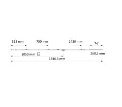 MACO otv.-sklop. 1.701-1.950 mm balkonová převodovka MULTI-MATIC - Stříbrná