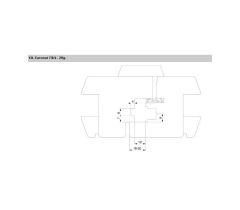 MACO horní ukončení štulpové převodovky pro drážku 7/8 MULTI-MATIC - Stříbrná