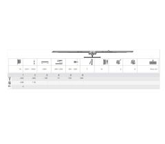 ROTO NT, NX otv.-sklop. variabilní 1201 - 1600 mm převodovka - Stříbrná