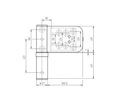 Dveřní závěs 3D K4145 pro plastové dveře bílý - SIKU - Bílá