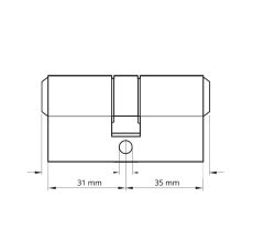 Cylindrická stavební vložka 31x35 ROTO