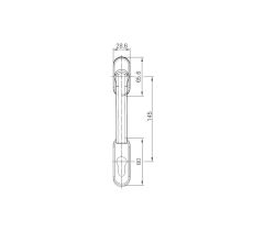 Balkonová sada klik Rotoline pro profil 48-78 mm