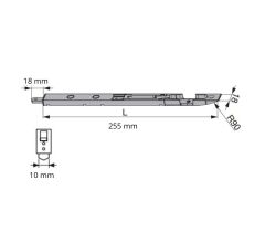 MACO dveřní zástrč na vchodové dveře 255 mm