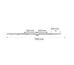 ROTO NX otv.-sklop. 1.801-2.000 mm balkonová převodovka - Stříbrná