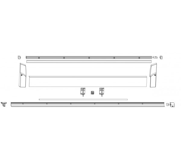 Profil.sada rám a křídlo FFB 620-900 GR.1 SKB-S/SE/Z